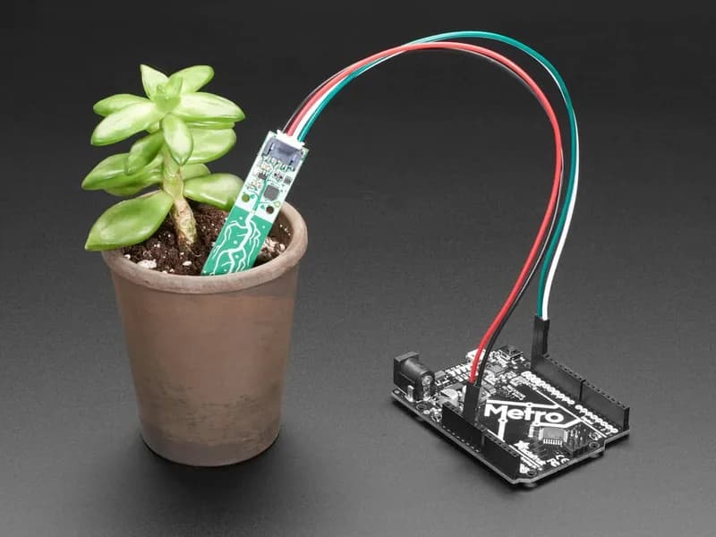 Датчик почвы Adafruit STEMMA - емкостный датчик влажности I2C JST PH 2 мм