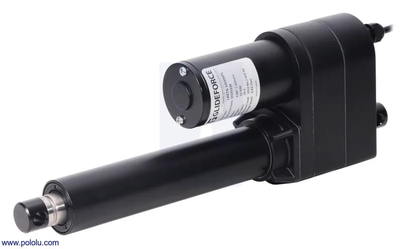 Glideforce LACT6-1000BL Промышленный линейный привод с шарико-винтовой передачей: 450 кгс, ход 6 дюймов (используемый 4,8 дюйма), 0,66 дюйма/с, 12 В