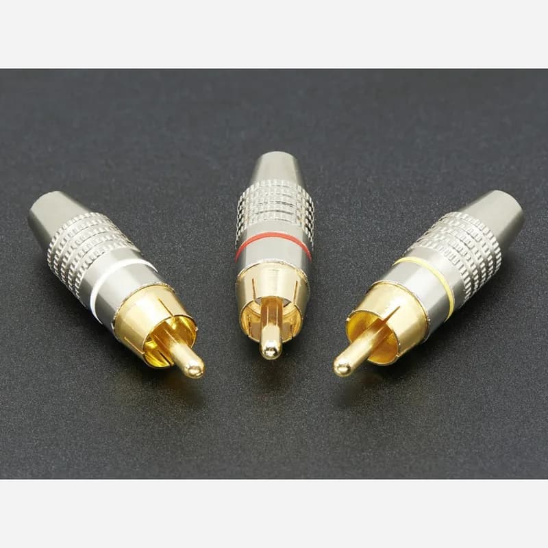 Разъем RCA своими руками — 3 шт.