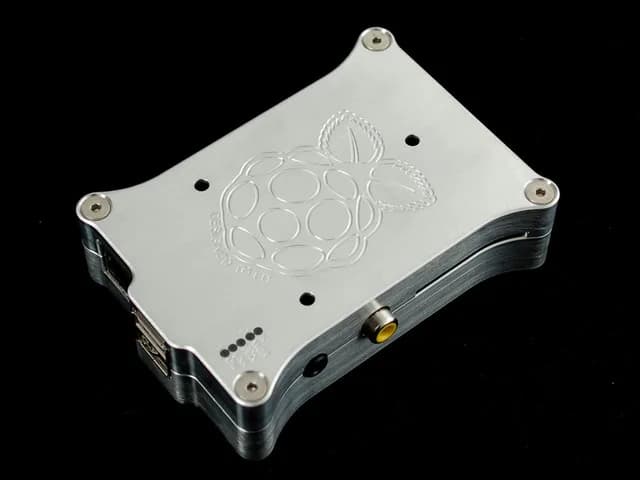 Корпус из фрезерованного алюминия Pi Holder для Raspberry Pi Model B с логотипом