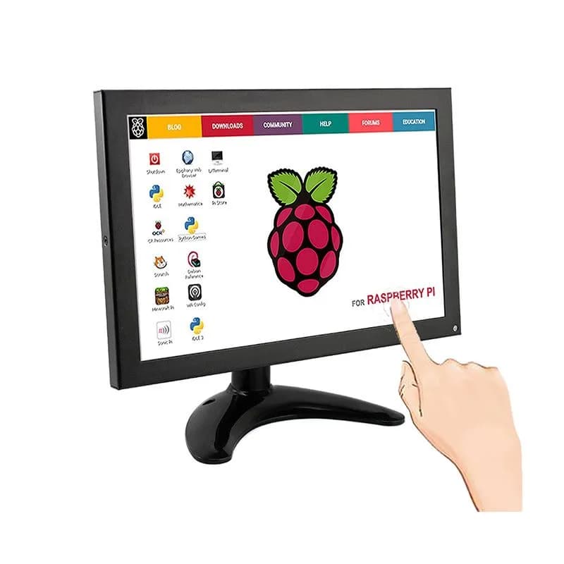 Elecrow HEV1001(RR101) 10,1-дюймовый портативный монитор 1280x800 с металлическим корпусом IPS-экраном с сенсорной функцией для моноблока Raspberry Pi