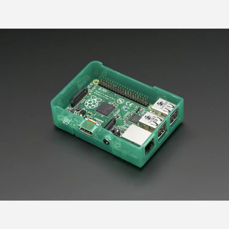 Основание корпуса Pi Model B+ / Pi 2 / Pi 3 — зеленый