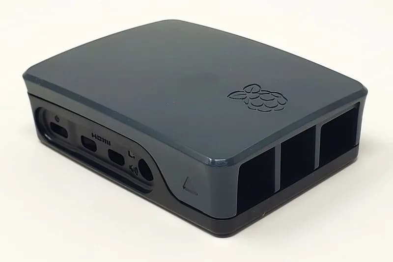 Официальный чехол для Raspberry Pi 4, черный/серый