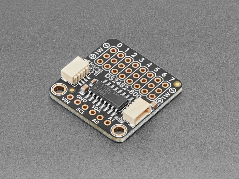 Adafruit DS2482S-800 8-канальный адаптер шины I2C — 1-Wire — STEMMA QT / Qwiic