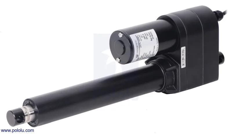Glideforce LACT8-1000BL Промышленный линейный привод с шарико-винтовой передачей: 450 кгс, ход 8 дюймов (используемый 6,8 дюйма), 0,66 дюйма/с, 12 В