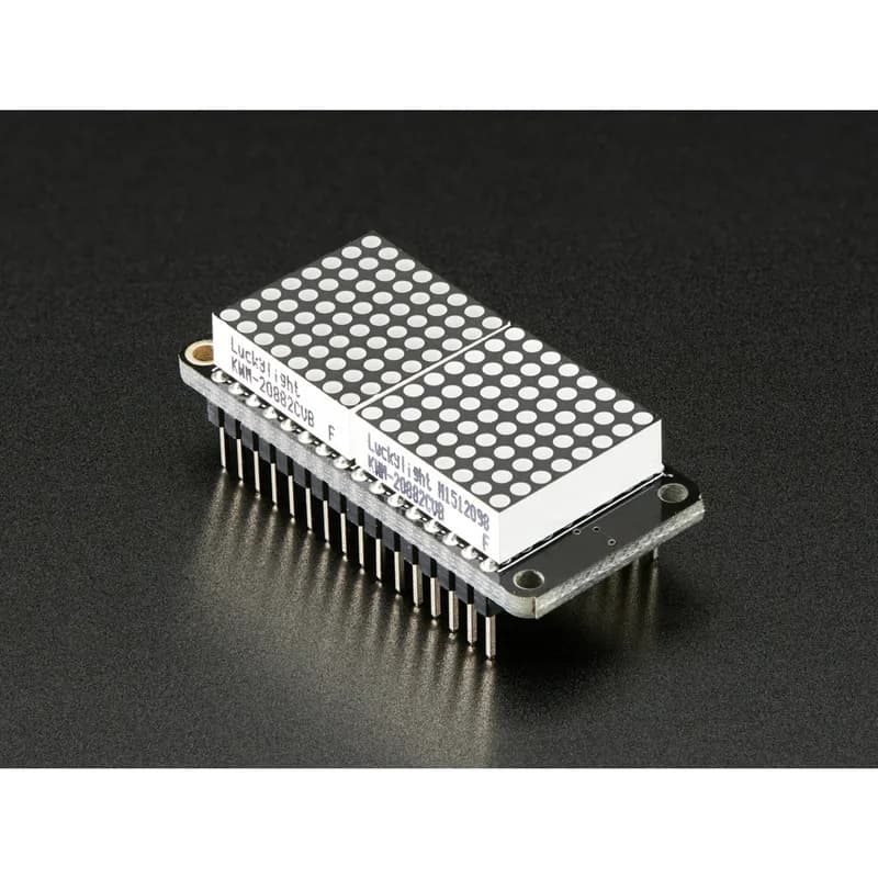 Комплект светодиодного матричного дисплея Adafruit 0.8 8x16 FeatherWing - синий