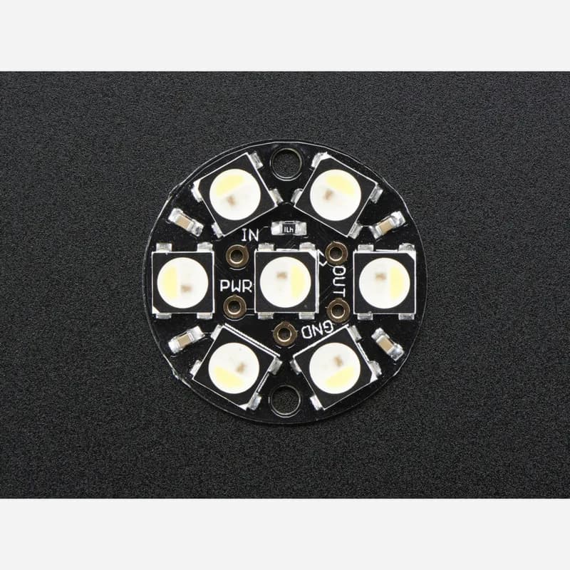 NeoPixel Jewel — 7 x 5050 RGBW светодиодов со встроенными драйверами — холодный белый — ~6000K