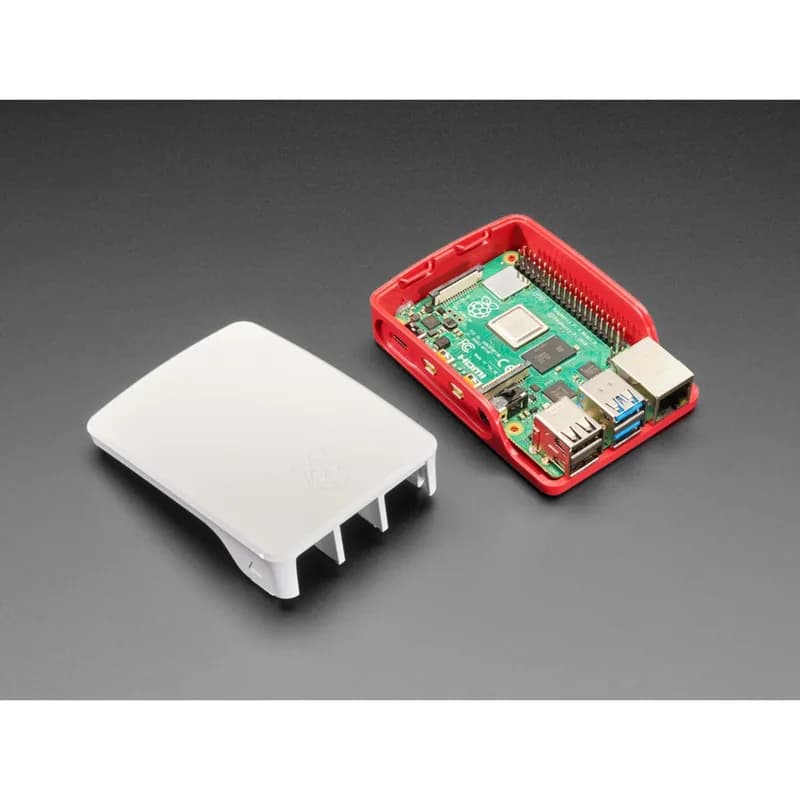 Официальный чехол Raspberry Pi Foundation Raspberry Pi 4 — красный белый