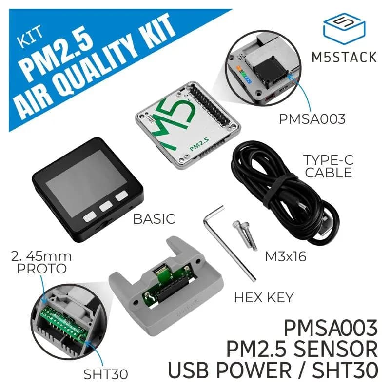 M5Stack PM2.5 PMSA003 + SHT30