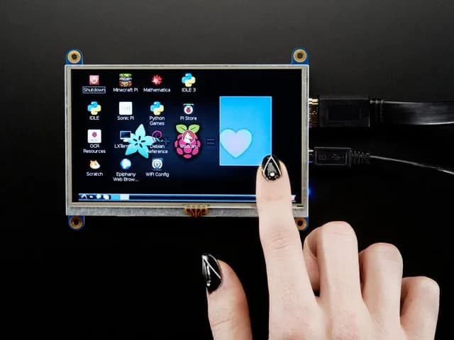 Рюкзак с дисплеем 5 дюймов, 800 x 480, HDMI, с резистивным сенсорным экраном