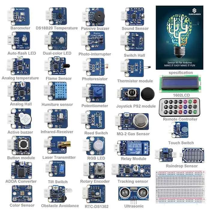 Комплект датчиков SunFounder для Arduino Mega 2560 и Uno R3