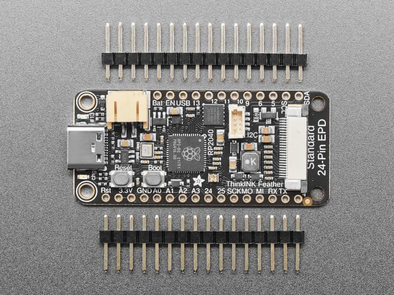 Adafruit RP2040 Feather ThinkInk для 24-контактных дисплеев электронной бумаги STEMMA QT