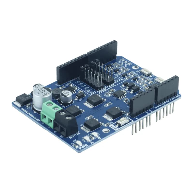 Cytron SHIELD-MD10 — Щит драйвера двигателя постоянного тока 10 А, 7 В–30 В для Arduino