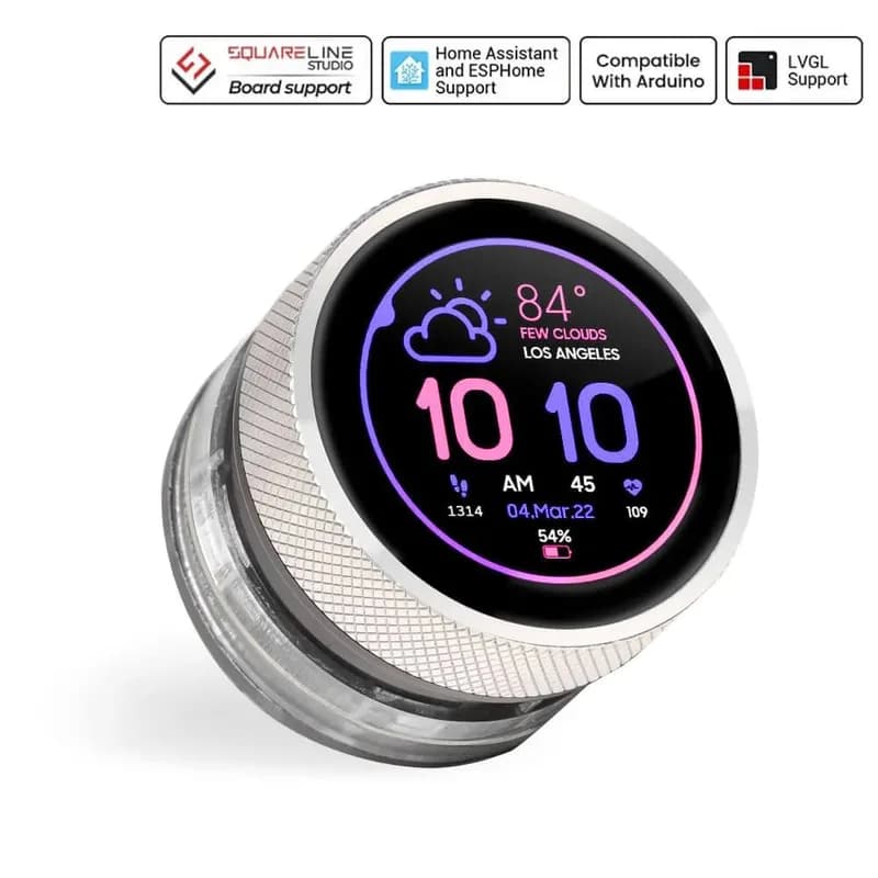 Поворотный дисплей CrowPanel 1,28 дюйма HMI ESP32