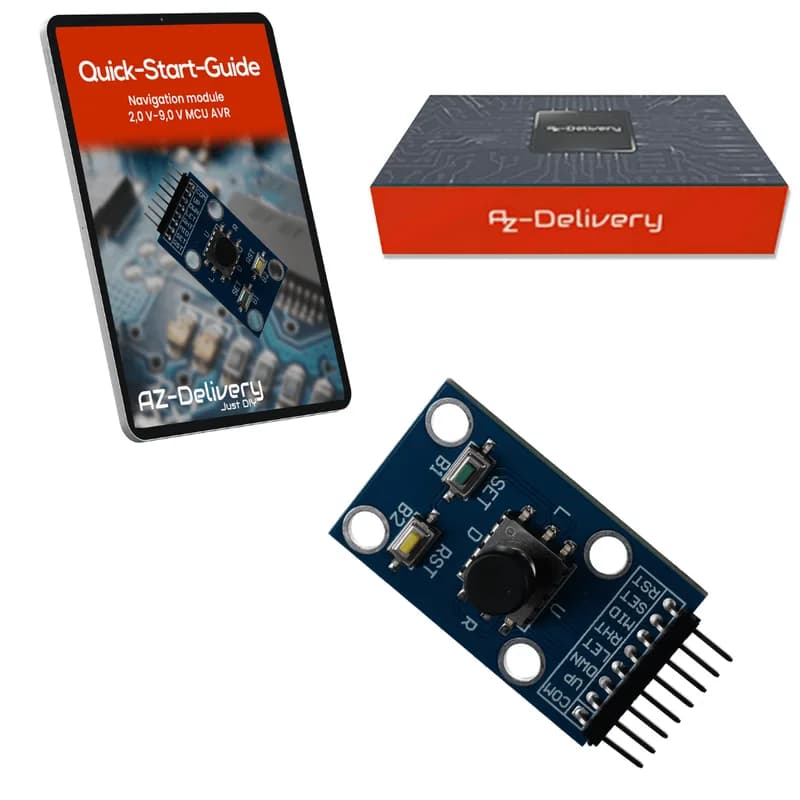 Модуль Projekt/Menü-Navigations с джойстиком и совместимостью с Arduino и Raspberry Pi – Digitales Eingabemodul zur Menusteuerung und Projekt-Navigation