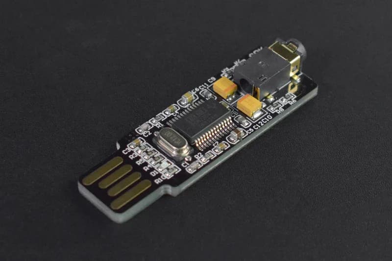 Внешняя звуковая карта Mini USB для NVIDIA Jetson Nano/Raspberry Pi 400