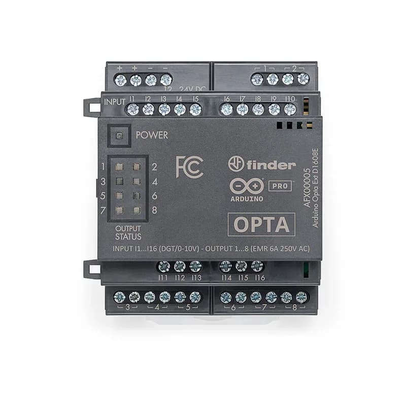 Официальная плата расширения Arduino Pro Opta Ext D1608E — AFX00005