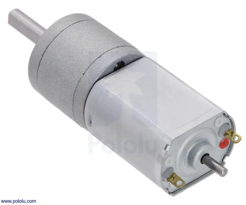 63:1 Металлический мотор-редуктор 20Dx43L мм 6V CB с удлиненным валом двигателя