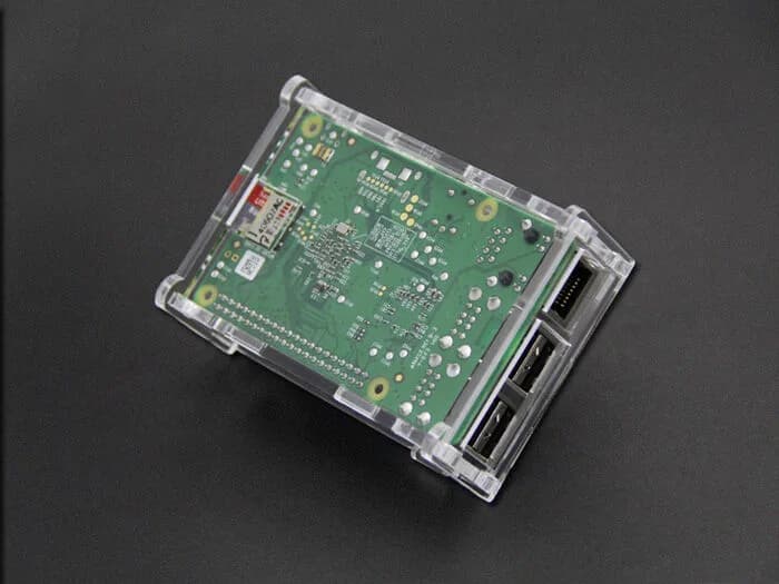 Акриловый корпус с вентилятором процессора для Raspberry Pi 3B и 3B+