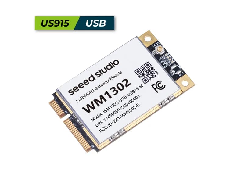 WM1302 Модуль шлюза LoRaWAN без SX1262 (USB) - US915
Модуль