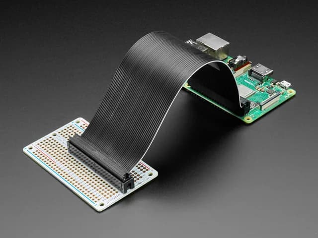 Комплект печатной платы Adafruit Perma-Proto 40-контактный Raspberry Pi половинного размера