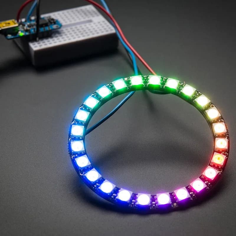 Кольцо Adafruit NeoPixel - 5050 RGB светодиод со встроенными драйверами