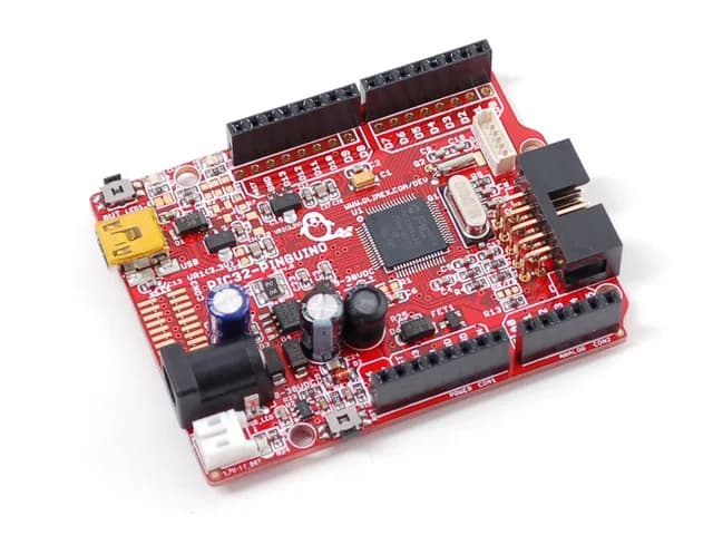 PIC32 Pinguino - плата разработчика PIC32MX440F256H
