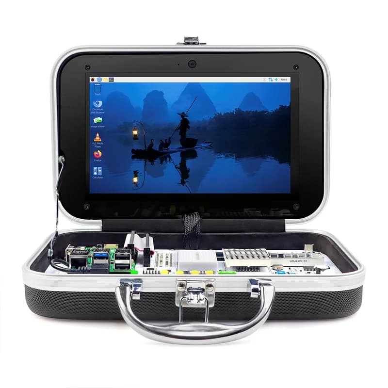 CrowPi — компактный образовательный комплект Raspberry Pi с 9-дюймовым дисплеем, совместимый с Raspberry Pi 5.