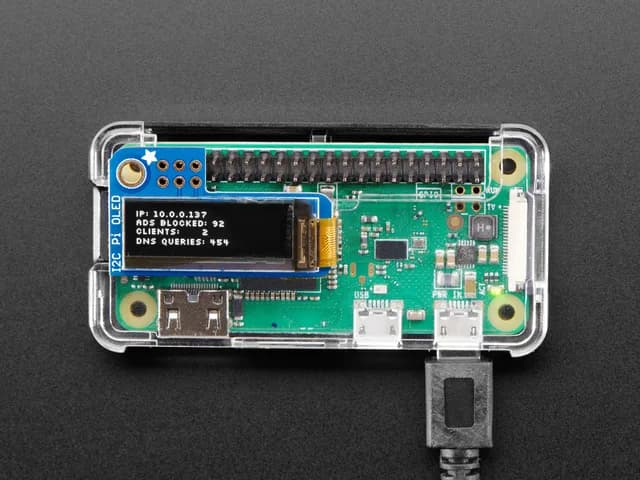 Мини-монохромный PiOLED комплект Pi-Hole для блокировки рекламы