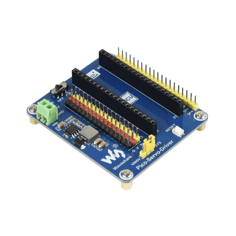 Модуль серводрайвера для Raspberry Pi Pico, 16-канальные выходы, 16-битное разрешение