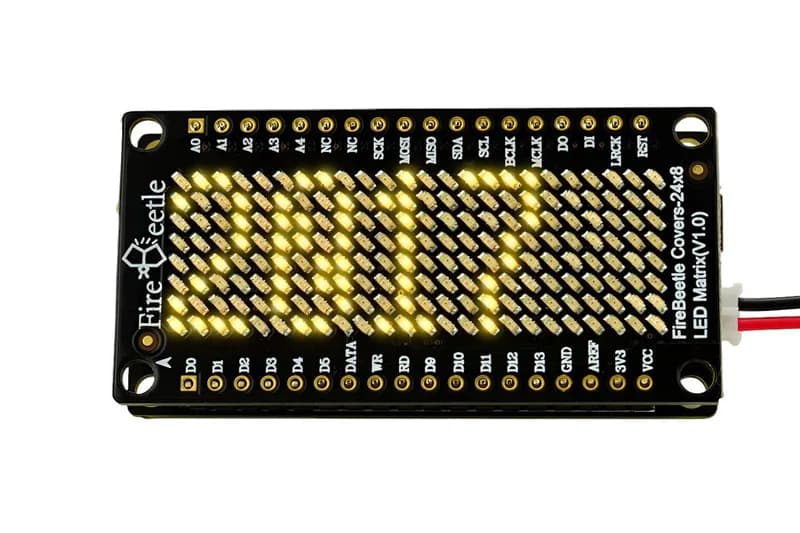Откройте для себя светодиодную матрицу FireBeetle 24x8: идеальное решение для Интернета вещей!