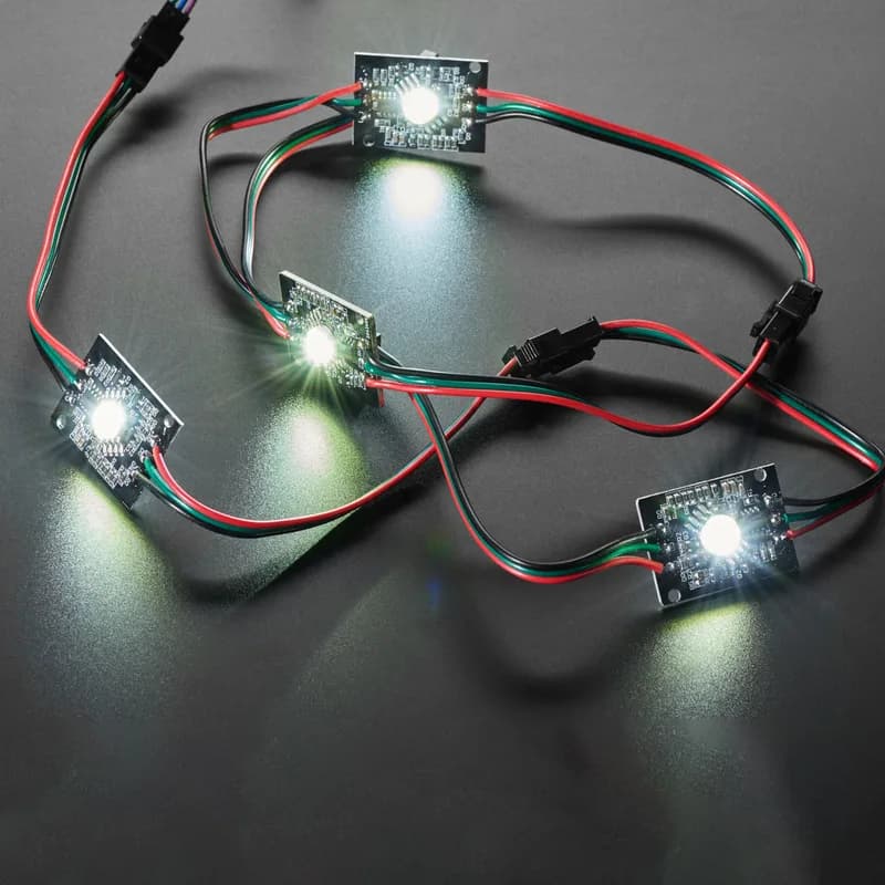 Ультра яркий 4-ваттный цепной светодиод RGBW NeoPixel — холодный белый — ~6000K
