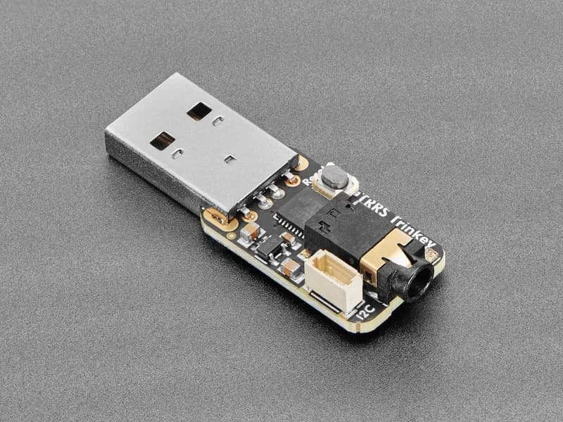 USB-ключ Adafruit TRRS Trinkey для вспомогательных технологий