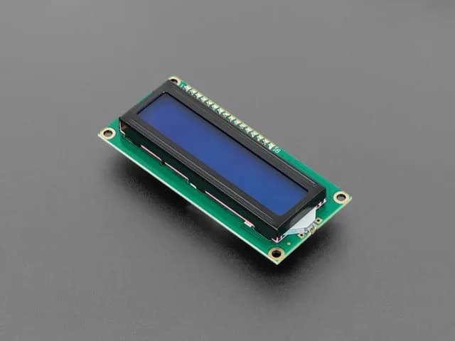 Стандартный ЖК-дисплей 16x2 в сборе + дополнительные опции - Белый на синем