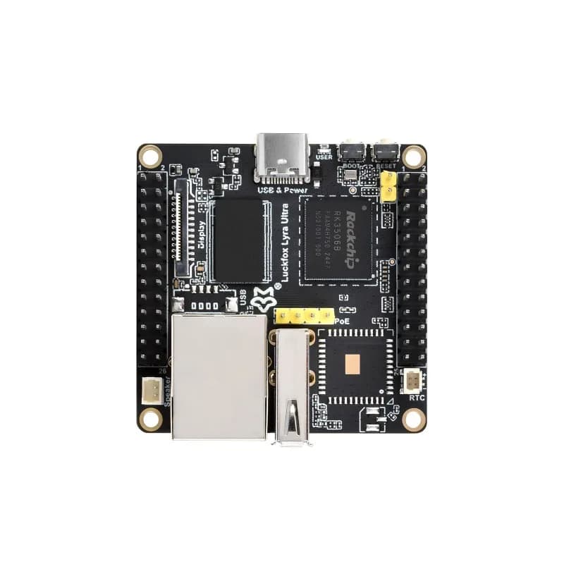 Luckfox Lyra Ultra RK3506B Плата разработки Linux Micro, встроенная память eMMC емкостью 8 ГБ, интегрирует трехъядерные процессоры ARM Cortex-A7 и ARM Cortex-M0