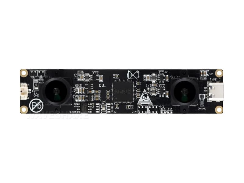 OS02G10 2-мегапиксельный стерео USB-модуль камеры, сенсорный чип OS02G10, порт USB2.0, синхронизированный вывод одного кадра, базовая линия 62 мм, линзы без искажений