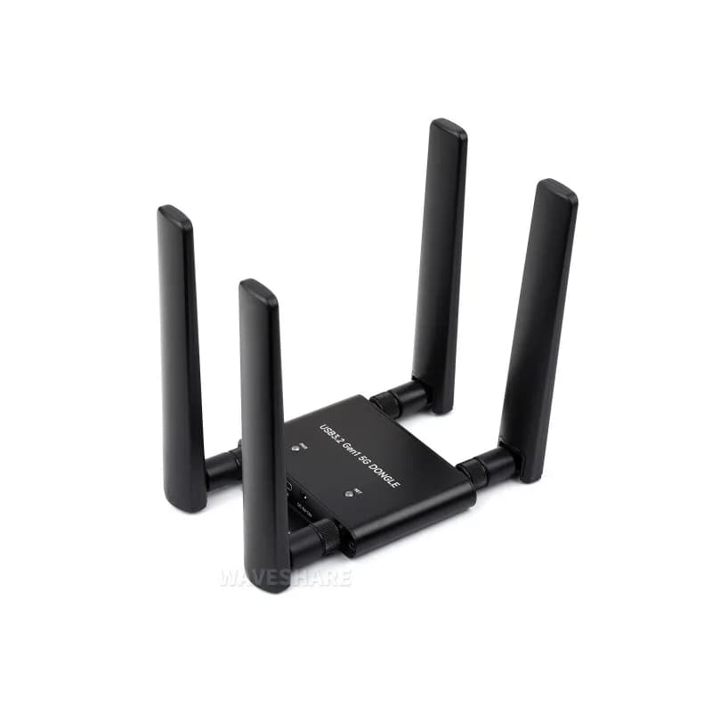 Плата расширения 5G DONGLE, порт USB 3.2, корпус из алюминиевого сплава, четыре антенны, встроенный интерфейс M.2 Key B, опции для модуля 5G