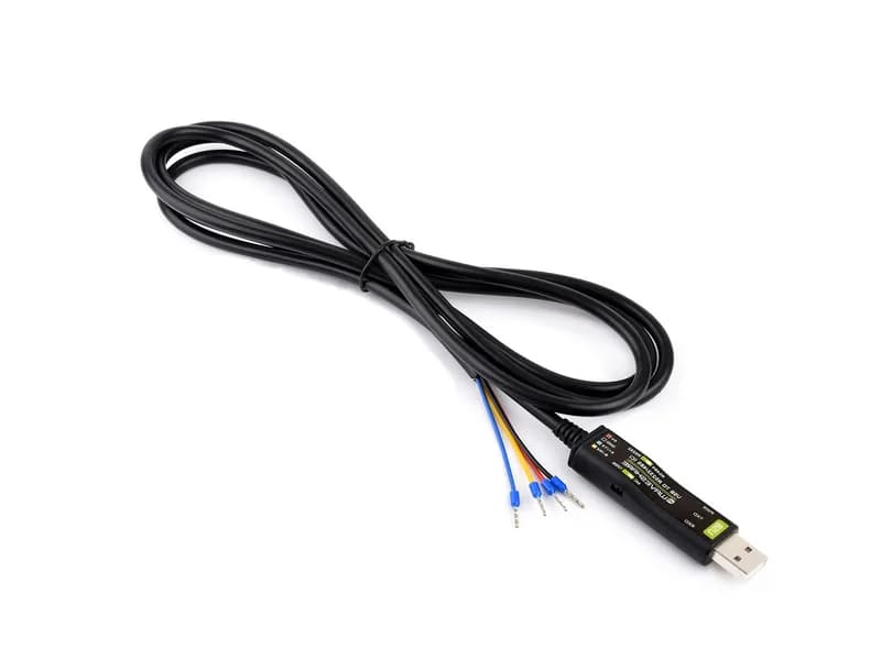 Последовательный кабель USB-RS232/485, оригинальный чип FT232RNL, встроенные индикаторы питания и сигнала, совместимость с несколькими ОС и применимость к нескольким устройствам
